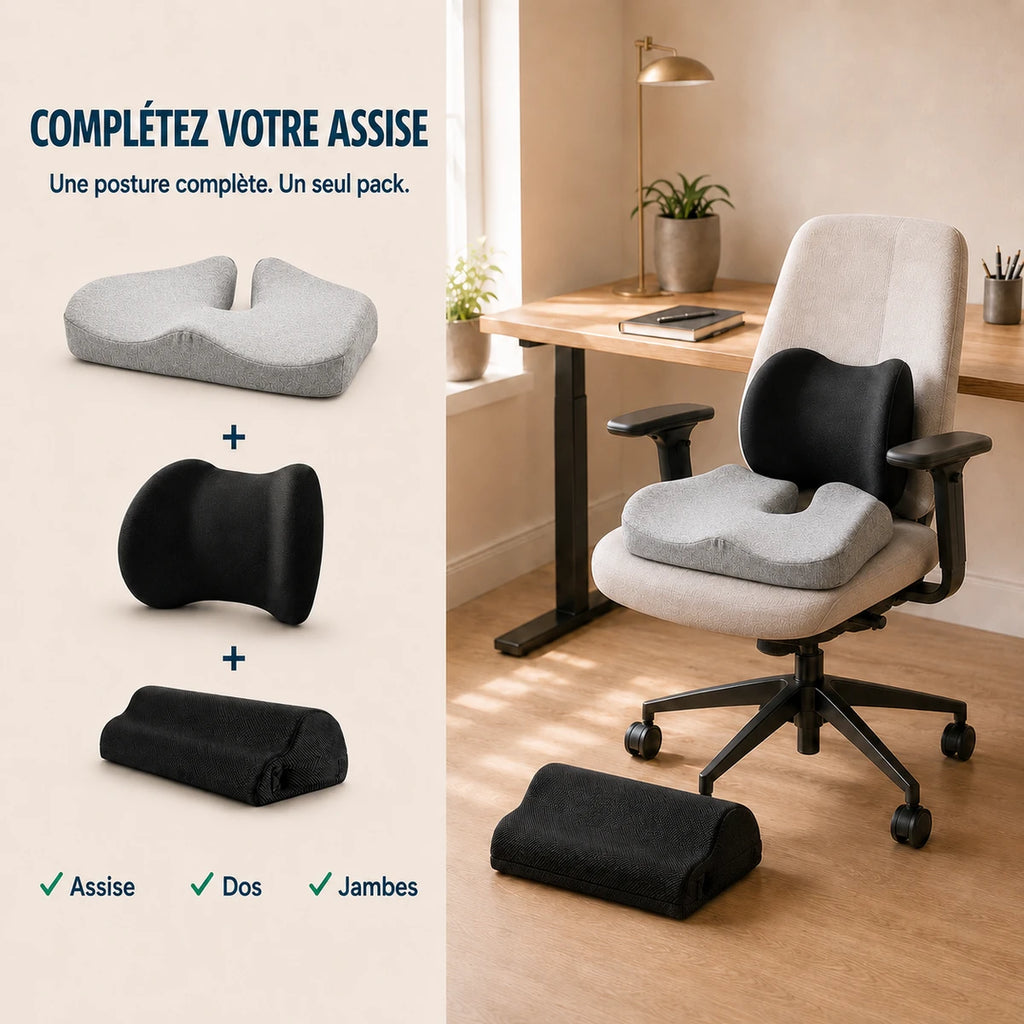 Pack_ergonomique_coussin_assise_dos_jambes_bureau