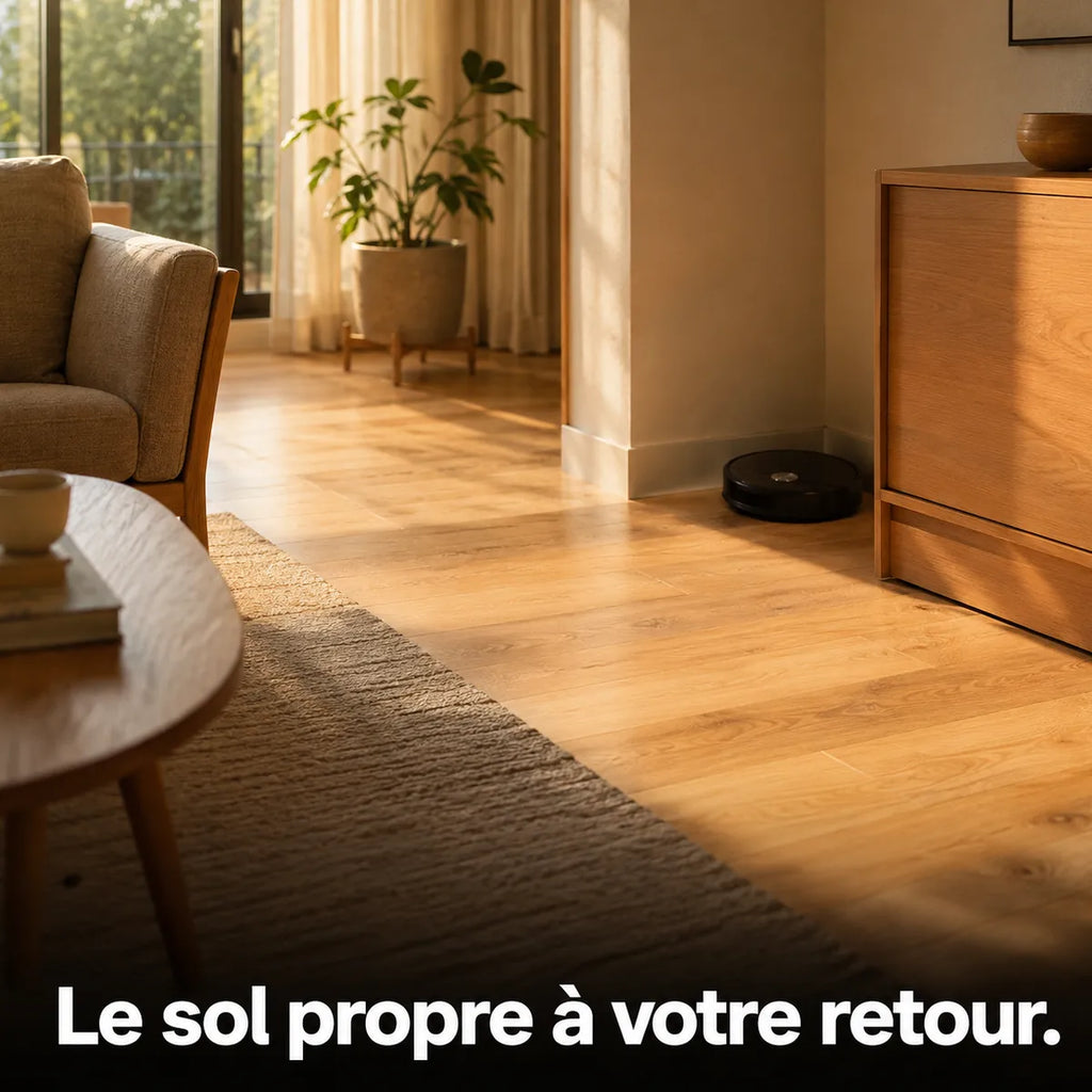 Robot aspirateur Lite Aspiria compact sans station de charge