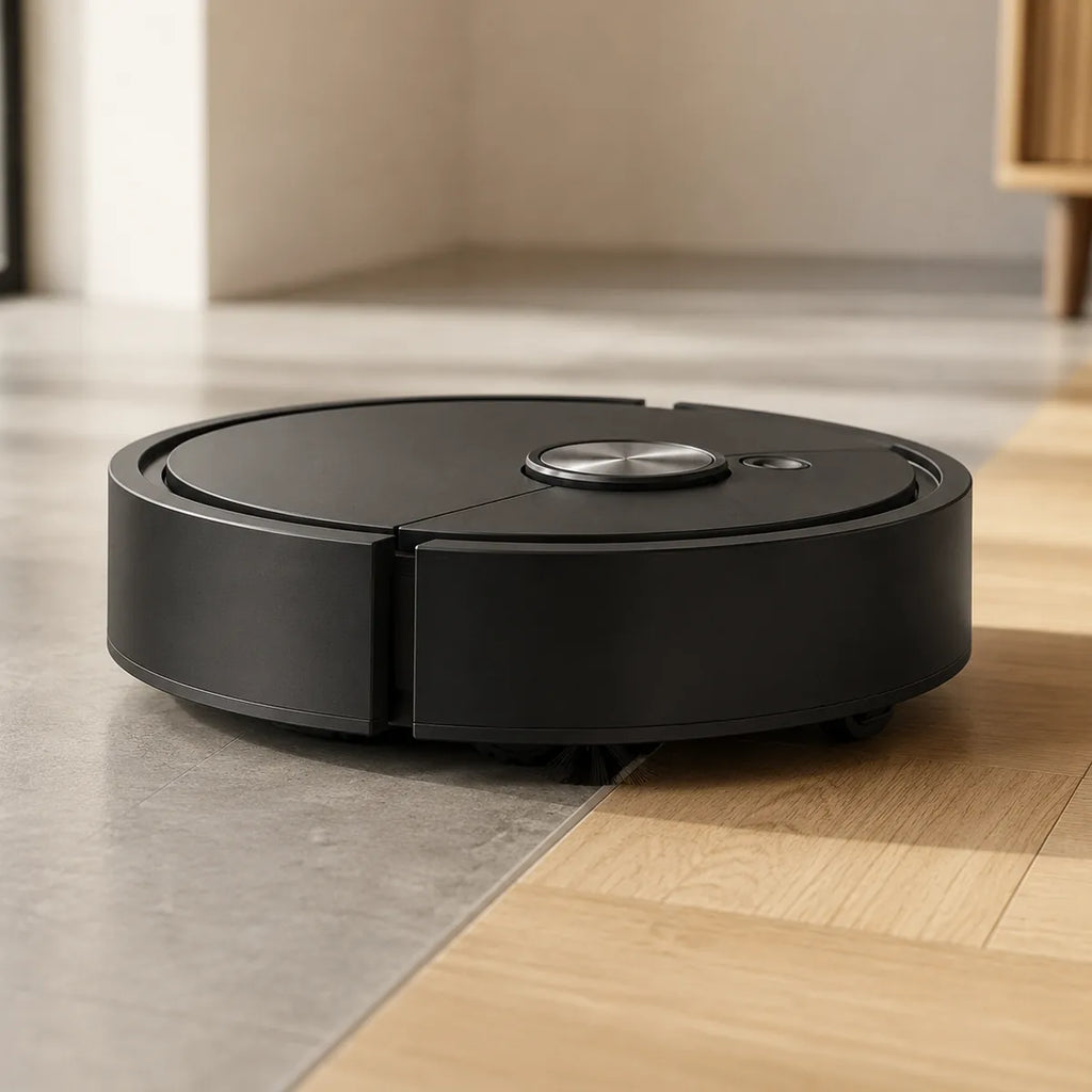 Robot Lite Aspiria — bac à poussière amovible facile à vider