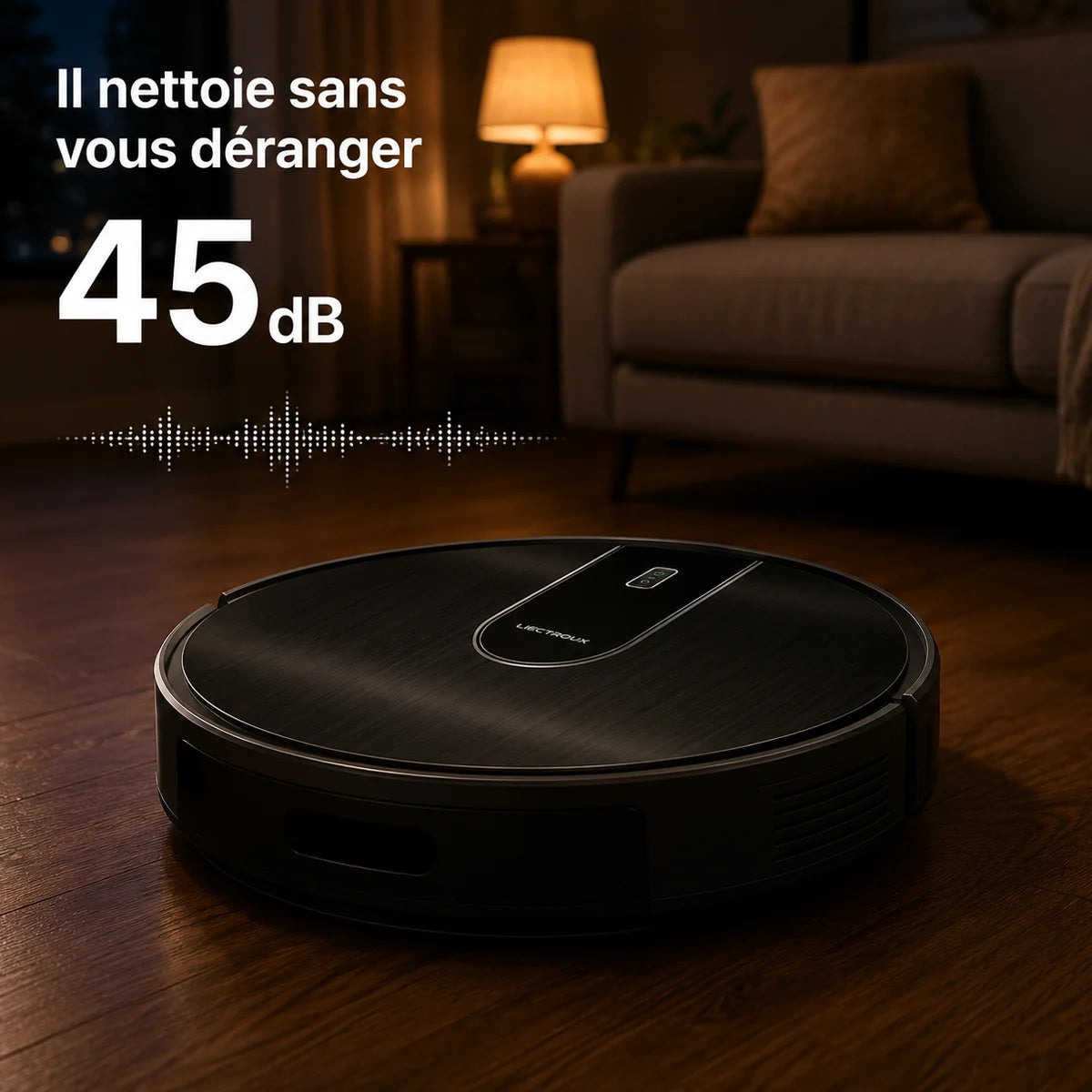 Aspirateur robot N7S Aspiria — bac à eau et aspiration combinés