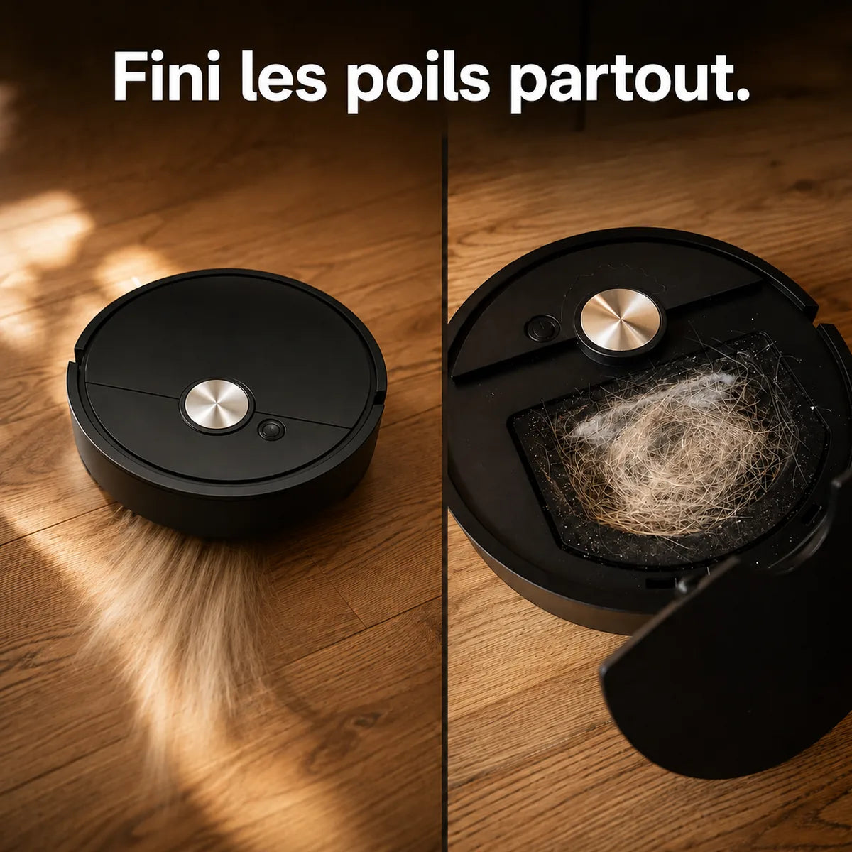 Aspirateur robot Lite — brosse centrale et filtration intégrée