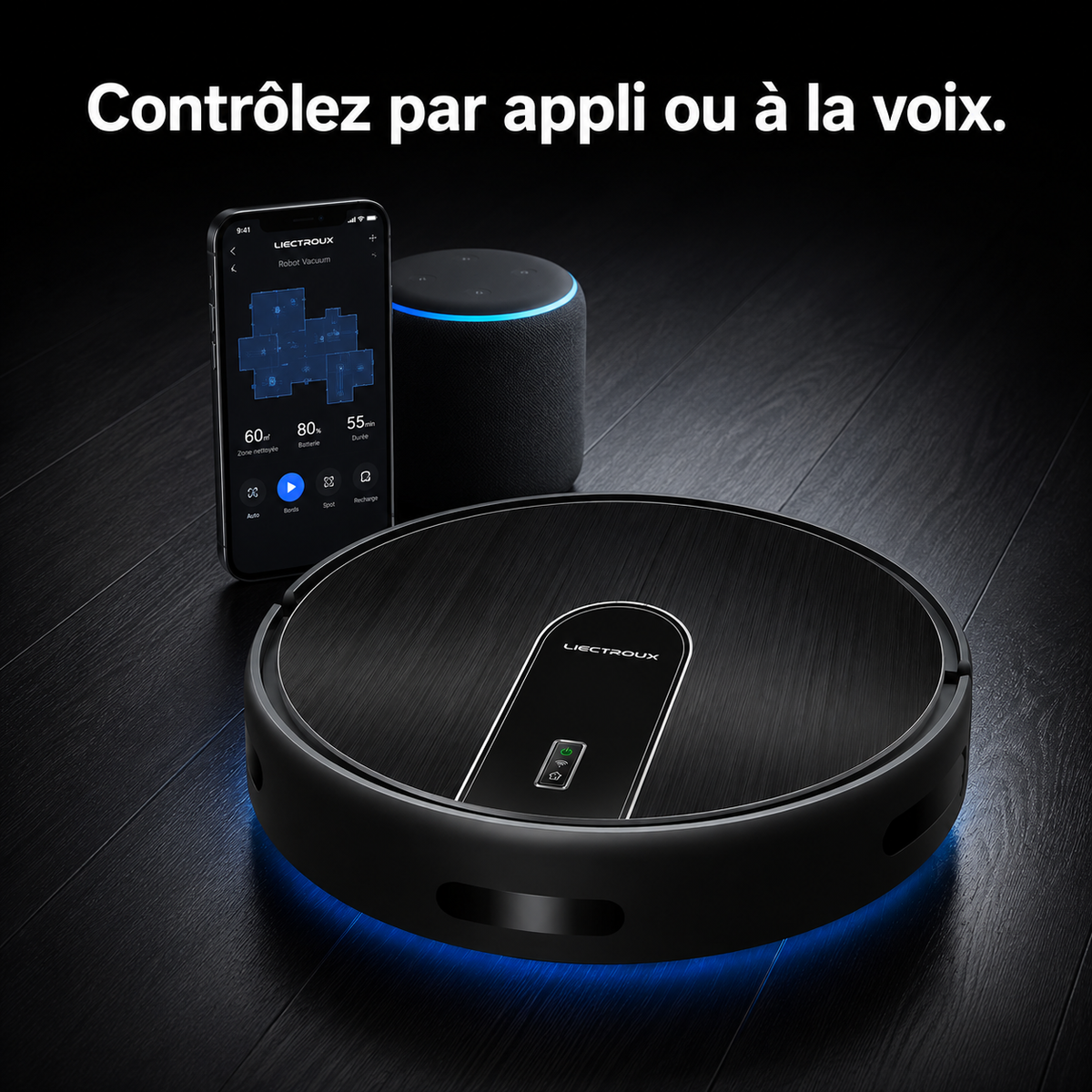 N7S (Aspirateur Robot Laveur) — 5200 mAh | 45 dB